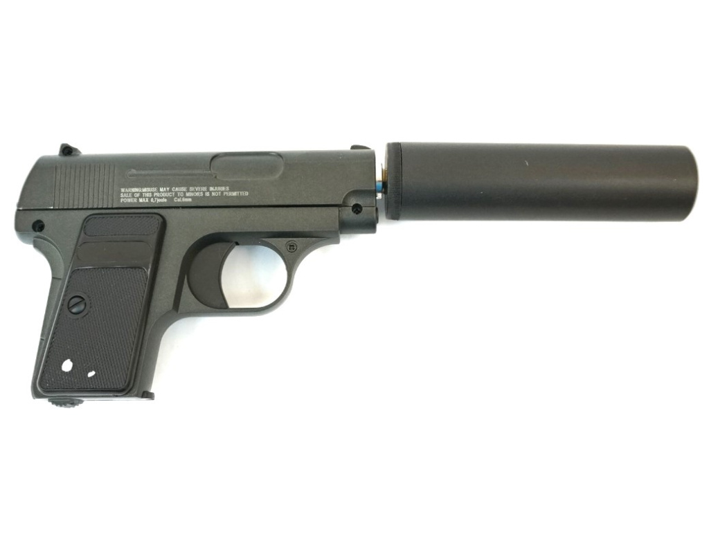 Пневматический пистолет Stalker SA25S Spring к.6мм+имит.ПБС /SA-3307125S/