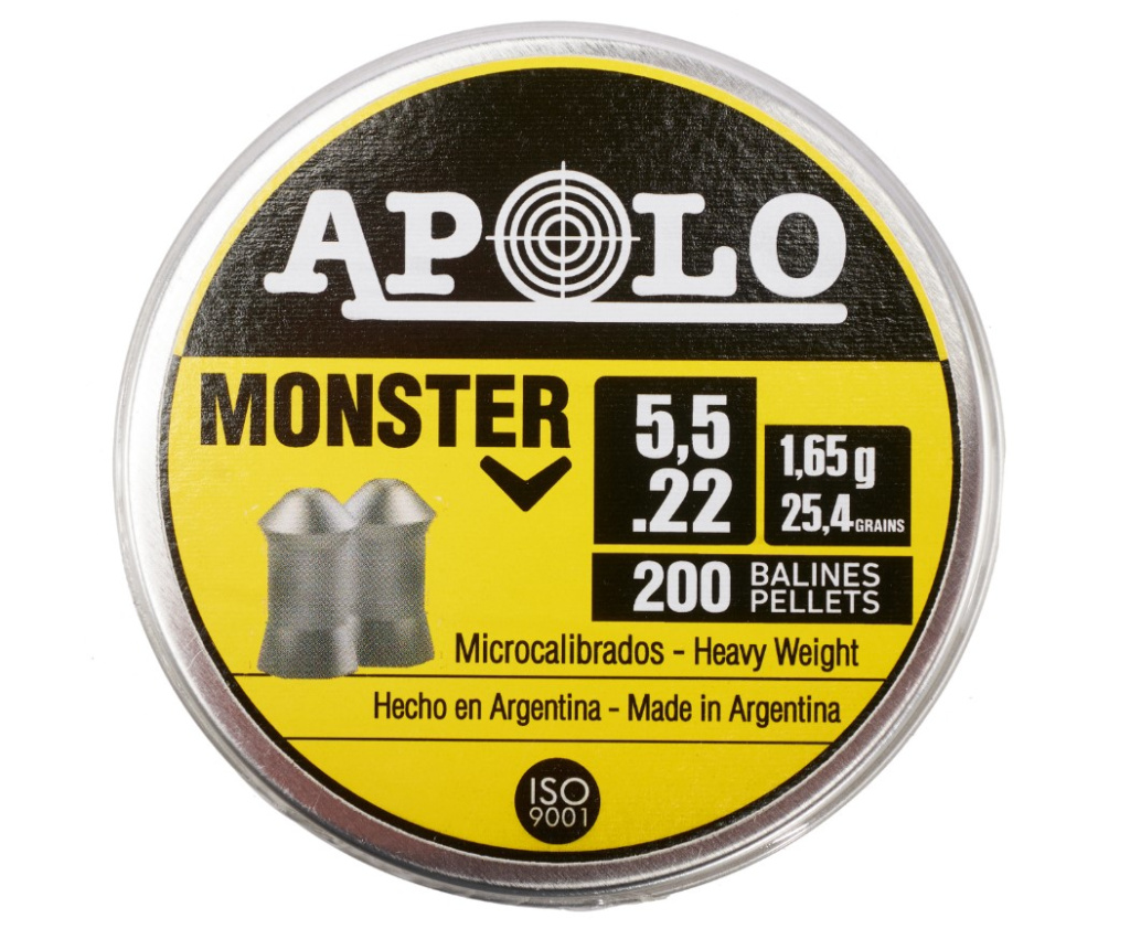 Пуля пневм. Apolo Monster 5,5мм 1.6гр (200)/1уп.