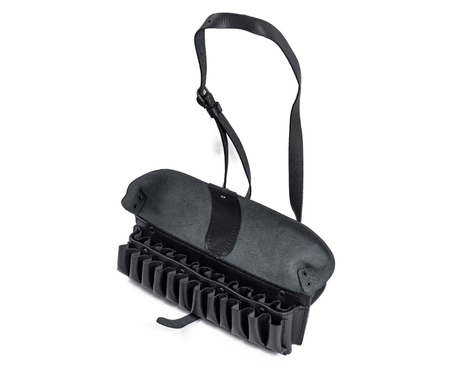 Патронташ Хольстер 24*12 двухрядный кожа черный/190010033/ Патронташ Хольстер 24*12 двухрядный кожа черный/190010033/