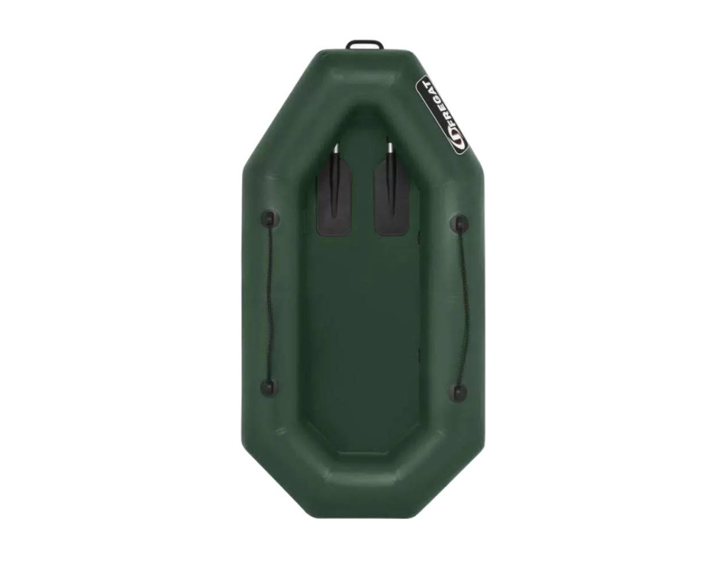 Лодка ПВХ Фрегат М-1 Оптима Лайт-200 зеленая с гребками