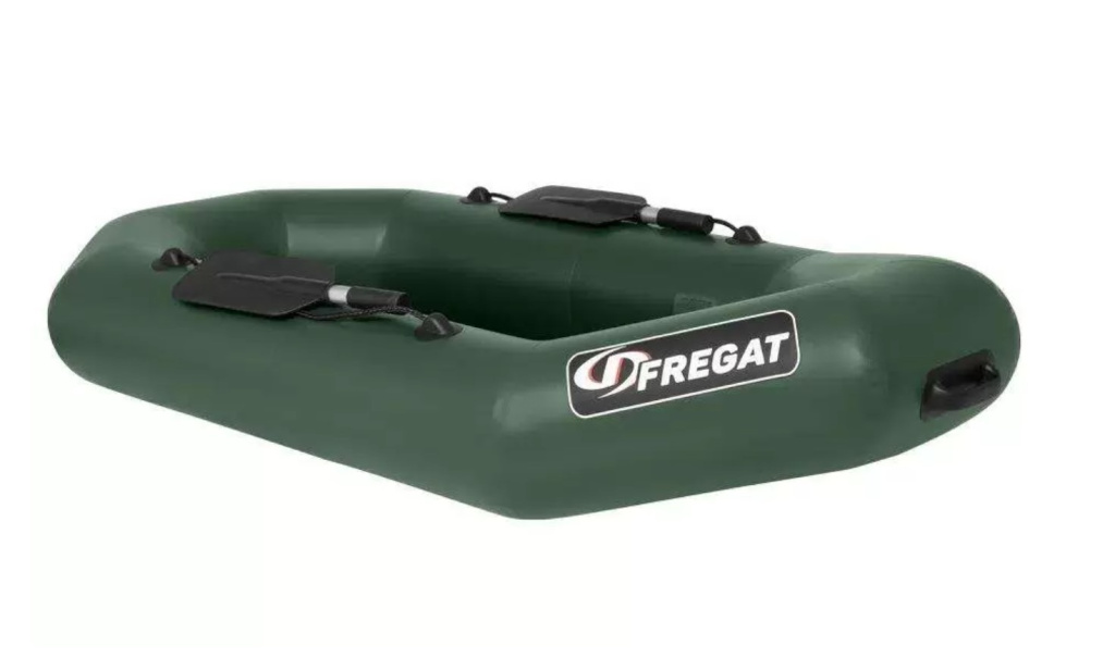 Лодка ПВХ Фрегат М-1 Оптима Лайт-200 зеленая с гребками
