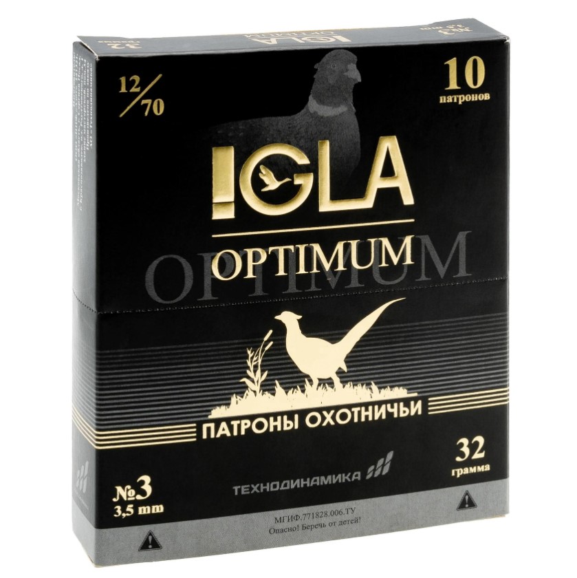 Патрон 12/70 №3 32гр. Игла Оптимум (10)