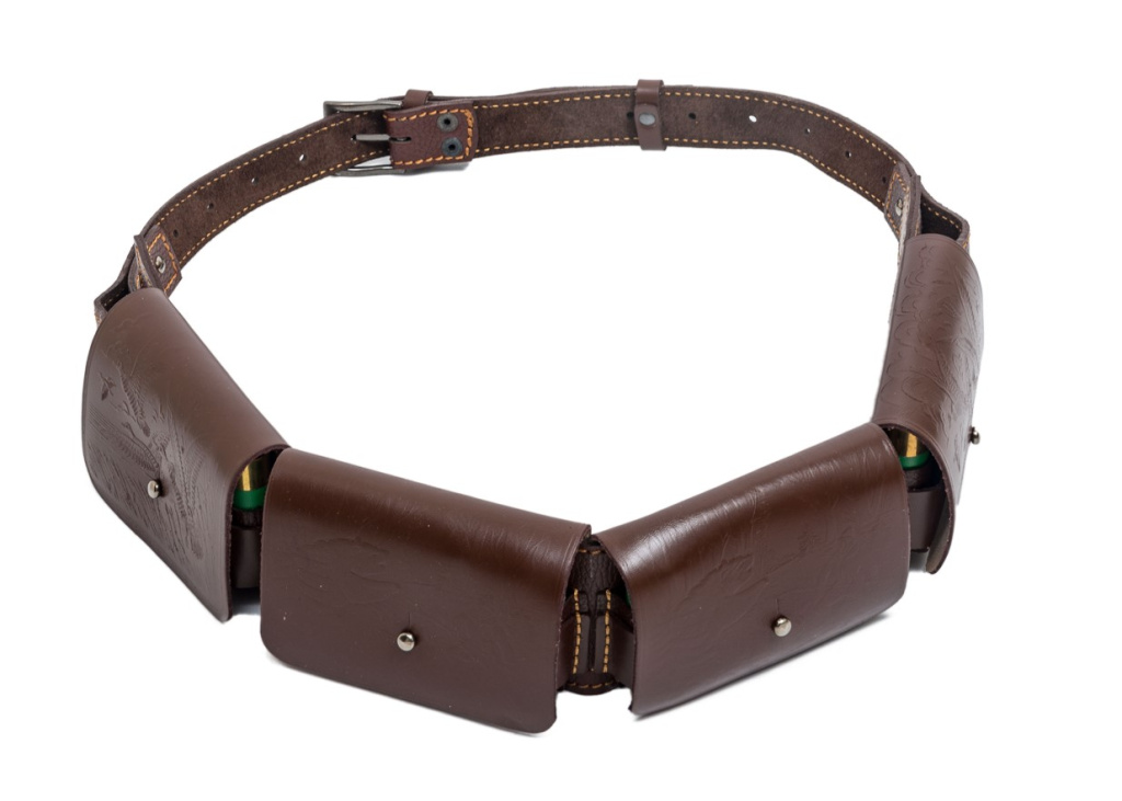 Патронташ Хольстер 12к закрытый Люкс кожа коричневый/190120035/ Патронташ Хольстер 12к закрытый Люкс кожа коричневый/190120035/