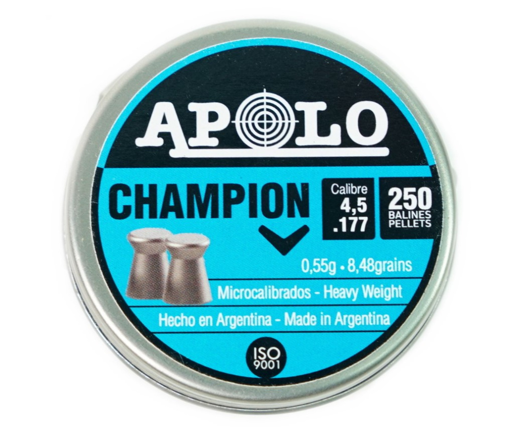 Пуля пневм. Apolo Champion 4.5мм 0,55гр (250)/1уп.
