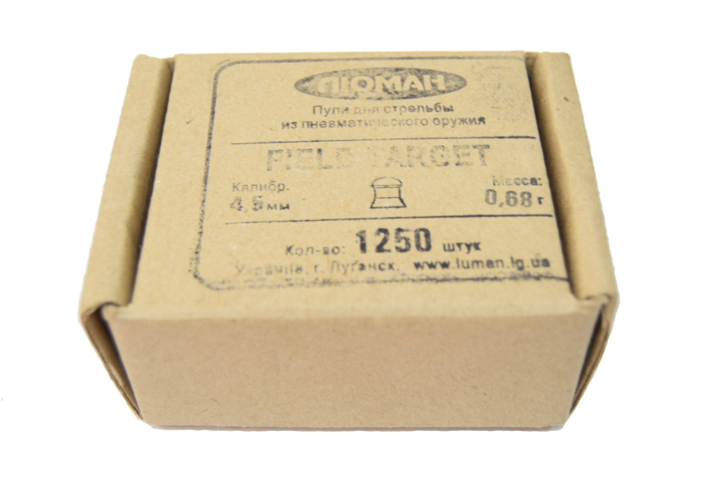 Пуля пневм. Люман 4,5мм Field Target 0.68г.(1250)/1уп.
