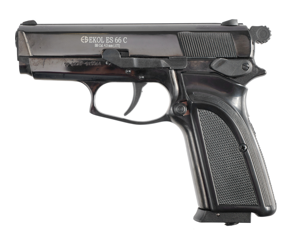 Пневматический пистолет EKOL ES 66 С Black 4,5к металл