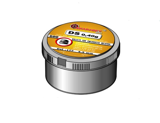 Пуля пневм. Скарабей DS-0.40гр 4,5мм (600)/1уп.