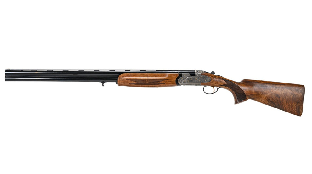 Охот. ружье ATA SP Avangarde White кал.12/76 760мм 2ств.верт.,св.колодка с цвет.грав, орех, кейс