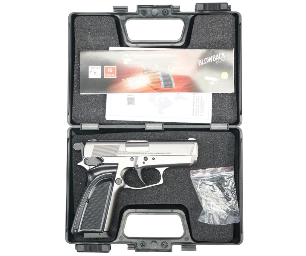 Пневматический пистолет EKOL ES 66 Fume 4,5к никель