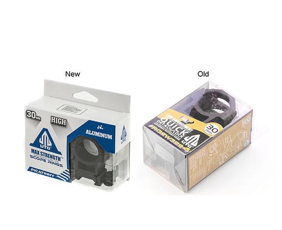 Кольца Leapers UTG Max Strength 30мм быстросъемные на Weaver высокие c рычажным зажимом /RQ2W3224/