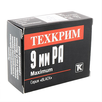 Патрон к.9мм рез.пуля 91Дж Black Техкрим (20)/1шт