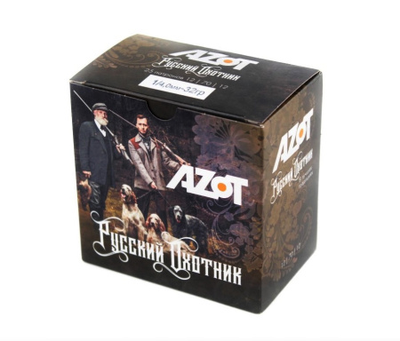 Патрон Азот 12/70 №1 32гр. Русский охотник б/к (25)
