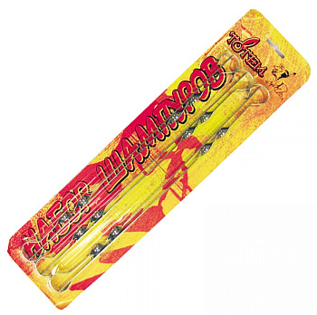 Набор шампуров плоский 60см в блистере(6шт)008