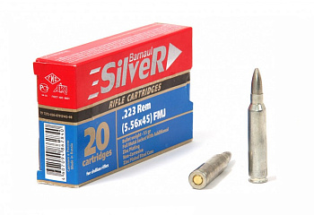 Патрон 5,56*45 ОБ 55 Silver (БПЗ) (20)/1шт