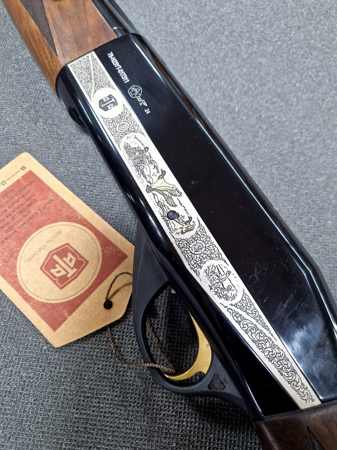 Турецкое ружье ATA Neo 12 Walnut Engraved Modern III Gold