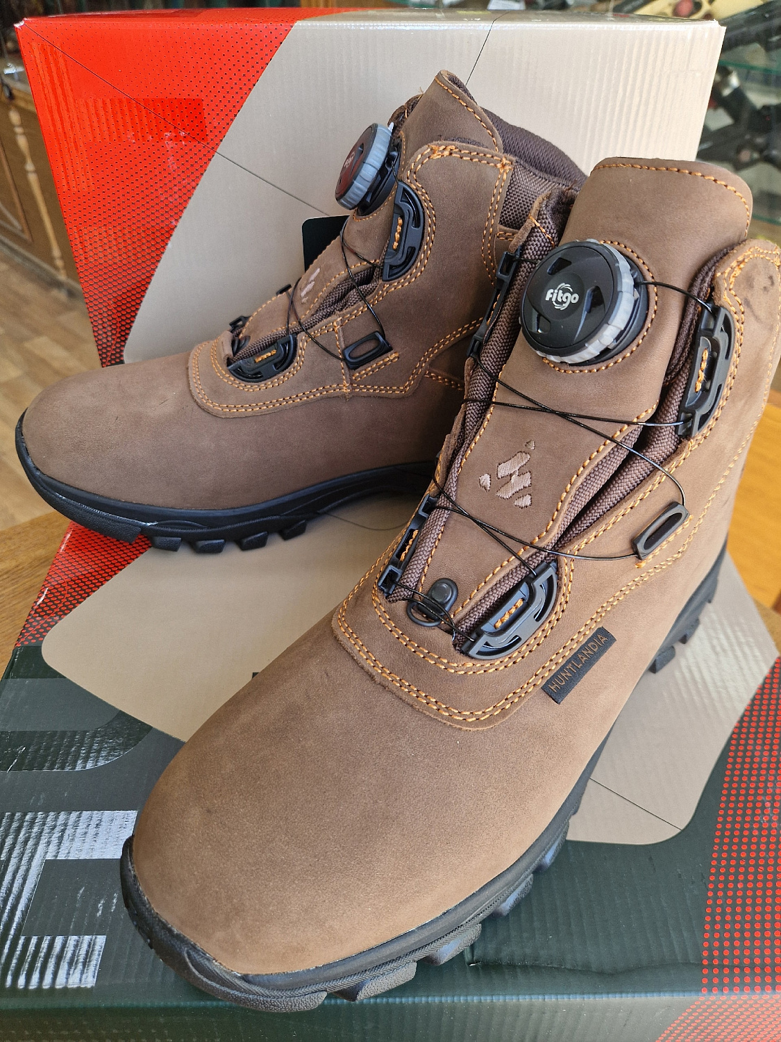 Кожаные ботинки Huntlandia TROPA Mid brown
