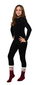 Термобелье AVI-Outdoor NordKapp детское черный /5872В/