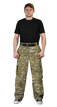 Брюки УРСУС Захват тк.кмф Твилл Рип стоп Карта /БРЮ765-К25/