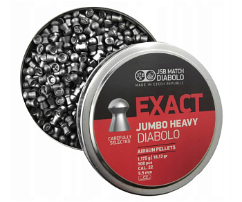 Пуля пневм. JSB Diabolo Exact Jumbo Heavy 5,52мм 1,175гр (500)/1уп.