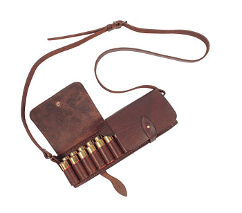 Патронташ Хольстер 25лет 12к двухрядный 24п кожа коричневый /231470000/