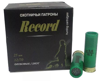 Патрон Record 12/70 №3 34гр (25)