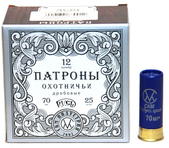 Патрон СКМ 12/70 №7 Русь 33гр. б/к (25)