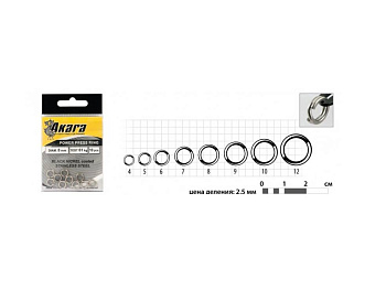 Кольца заводные d=12мм/84кг Akara Power 1уп/10шт