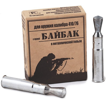 Патрон Техкрим 410/76 пуля Байбак пов.мощности (10)