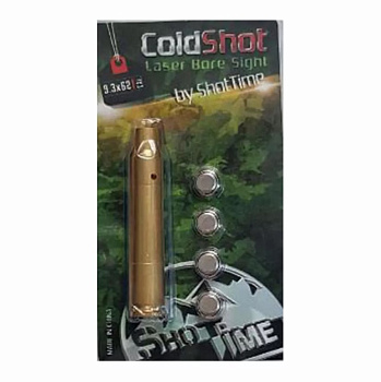 Лазерный пристрелочный патрон ShotTime ColdShot к.9,3х62 /ST-LS-62/