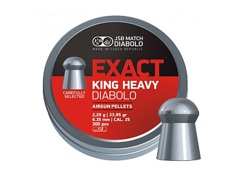 Пуля пневм. JSB Diabolo Exact King Heavy MKII 6,35мм 2,2гр (300)/1уп.