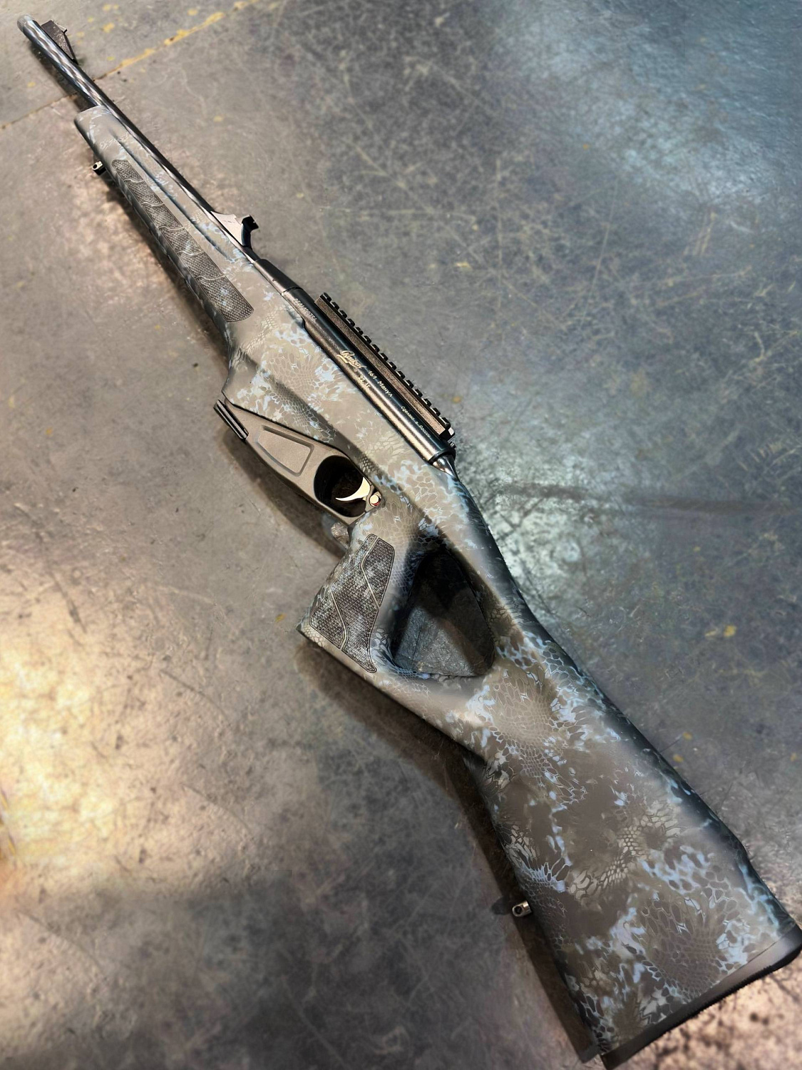 Нарезной карабин МР-161К-02 Манул в расцветке “криптек темно-синий”