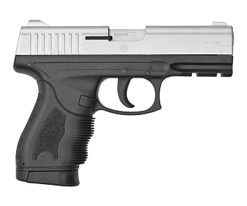 Макет охолощенный пистолета PT24 (Taurus) хром к.9мм РАК