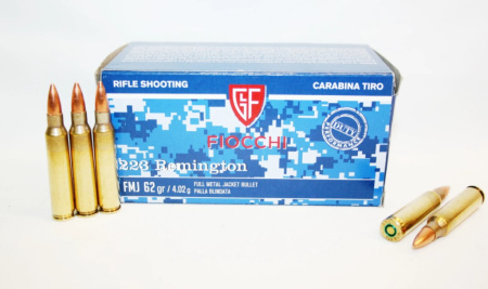 Патрон .223 Fiocchi FMJ 62гр.(50)/1шт.