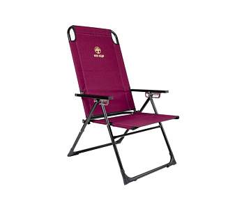 Кресло складное Кедр Комфорт с подголовником сталь /SK-10/