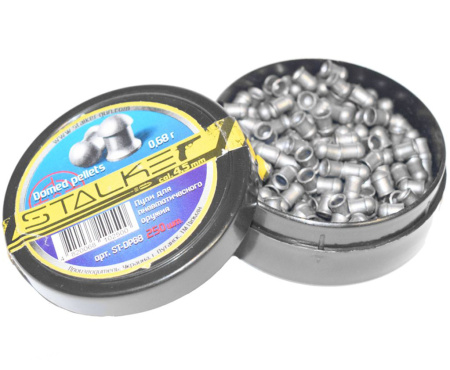 Пуля пневм. Stalker Domed pellets 4,5мм 0,68гр (250)/1уп.