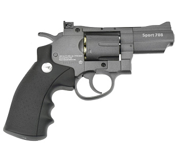 Пневматический револьвер BORNER Super Sport 708 k.4,5мм.(c картриджами 6шт.)