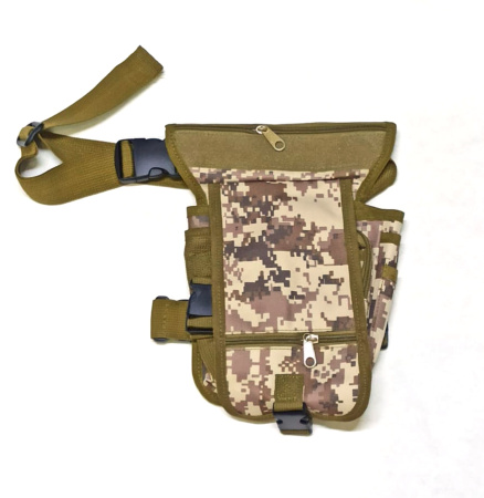 Сумка-рюкзак тактическая на пояс/ногу 12х11х30 /РК033/