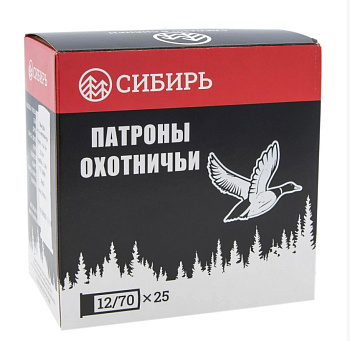 Патрон Новосибирск Сибирь Premium 12/70 №00 б/к 32гр (25)