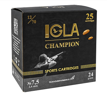 Патрон 12/70 №7,5 24гр. Игла Champion (25)