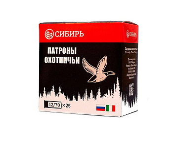 Патрон Новосибирск Сибирь Premium 12/70 №4 б/к 32гр (25)