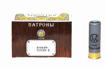 Патрон СКМ 12/70 пуля Полева-3 28гр. (10)