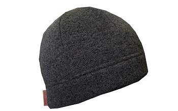 Шапка NordKapp Black трикот./флис.черн.меланж /412/