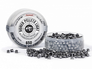 Пуля пневм. Люман 4,5мм Domed pellets Light 0.45г.(650)/1уп.